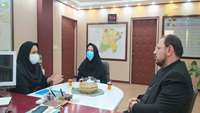  جلسه  رئیس مرکز بهداشت شهرستان سمنان و کارشناس آموزش و ارتقای سلامت  با فرماندار شهرستان سمنان در رابطه با دستورالعمل اجاری مداخلات ارتقای سلامت