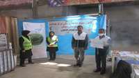 حضور مرکز بهداشت شهرستان سمنان درمصلای نماز جمعه سمنان.