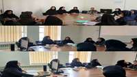 برگزاری جلسه شورای بهورزی شهرستان ،در مرکز آموزش بهورزی و بازآموزی برنامه های سلامت شهرستان سمنان