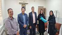  مدیریت بانک رفاه آقای زمانی و همراهان در مرکز بهداشت شهرستان سمنان حضور یافتند.