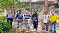 کاشت نهال مثمر در مرکزبهداشت شهرستان سمنان