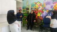 بازدید دکتر معانی، رئیس مرکز بهداشت شهرستان سمنان بهمراه باجان، مسئول واحد پیشگیری و مبارزه با بیماریها از مرکزخدمات جامع سلامت روستایی شهید بابایی خیرآباد بمنظور بررسی روند ارائه خدمات.