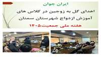 همزمان با گرامیداشت هفته جمعیت با حضور سرکار خانم دکتر اقوامی مدیرگروه جوانی جمعیت