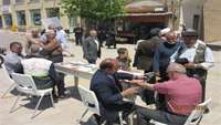 ایستگاه سلامت کانون بسیج جامعه پزشکی دانشگاه علوم پزشکی سمنان درمصلای نمازجمعه