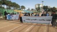 برنامه پیاده روی کارکنان ادارات در استادیوم تختی سمنان برگزار شد. 